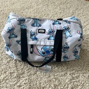 Primark Disney gray Stitch travel duffel bag